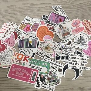 Large lot funny Book-Themed Stickers for book lovers